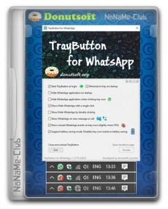 TrayButton for WhatsApp 1.0.83 (Русский,Английский)