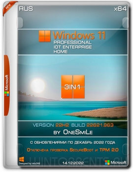 Windows 11 3in1 (x64) 22H2.22621.963 by OneSmiLe