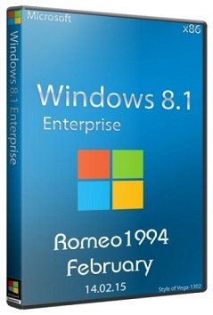 Windows 8.1 Enterprise (x86) Update For February by Romeo1994 (2015) [RUS]