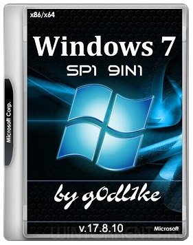 Windows 7 SP1 AIO 9in1 (x86-x64) by g0dl1ke 17.8.10 (2017) [Rus]